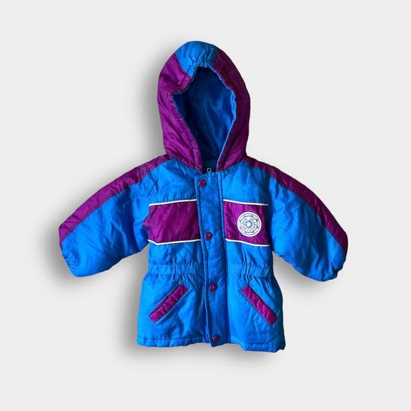 Vintage Skyline Hooded Winter Coat 18 Months - Picture 1 of 12